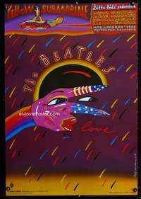 t522 YELLOW SUBMARINE Polish commercial movie poster R2000 Beatles