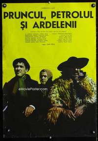 t169 PRUNCUL, PETROLUL SI ARDELENII Romanian movie poster '81 western!