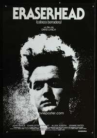 t072 ERASERHEAD Spanish movie poster R90s David Lynch, horror!