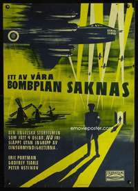 t150 ONE OF OUR AIRCRAFT IS MISSING Swedish movie poster '42 Gullberg