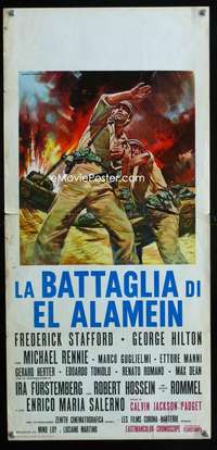 v244 BATTLE OF EL ALAMEIN Italian locandina movie poster '68 Piovano