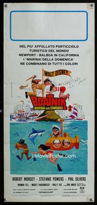 v254 BOATNIKS Italian locandina movie poster '70 Disney, Phil Silvers
