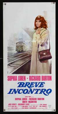 v258 BRIEF ENCOUNTER Italian locandina movie poster '74 Sophia Loren
