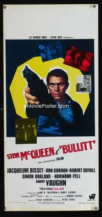 v260 BULLITT Italian locandina movie poster 1970 Steve McQueen classic!