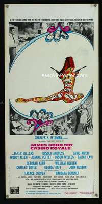 v267 CASINO ROYALE Italian locandina movie poster '67 Bond spy spoof!