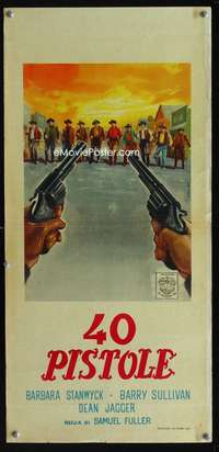 v307 FORTY GUNS Italian locandina movie poster '62 Samuel Fuller