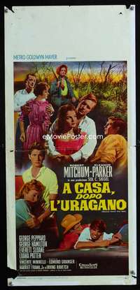 v331 HOME FROM THE HILL Italian locandina R1967 Robert Mitchum, Eleanor Parker & George Peppard!