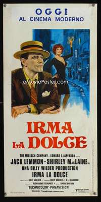 v338 IRMA LA DOUCE Italian locandina movie poster R60s Ciriello art!