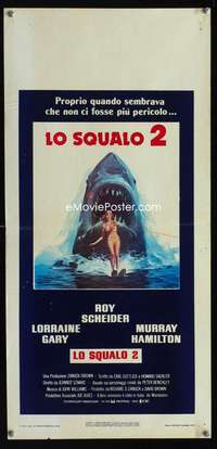 v339 JAWS 2 Italian locandina movie poster '78 classic shark horror!
