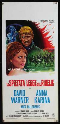 v362 MAN ON HORSEBACK Italian locandina movie poster '69 Schlondorff