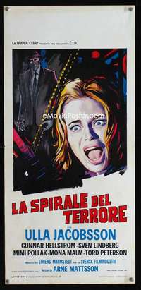 v377 NATTMARA Italian locandina movie poster '65 Swedish horror!