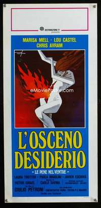 v382 OBSCENE DESIRE Italian locandina movie poster '78 Deseta art!
