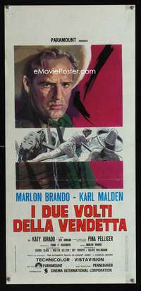 v383 ONE EYED JACKS Italian locandina movie poster R70s Nistri art!