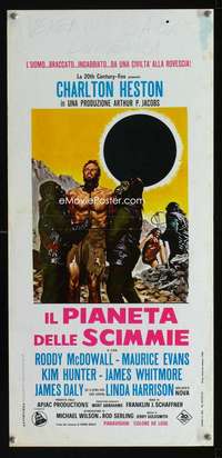 v387 PLANET OF THE APES Italian locandina movie poster '68 Nistri