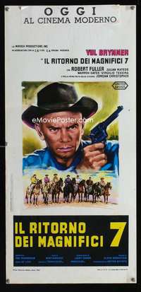 v393 RETURN OF THE SEVEN Italian locandina movie poster '66 Brynner