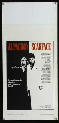 v404 SCARFACE Italian locandina movie poster '83 Al Pacino, De Palma