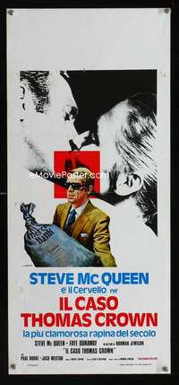 v424 THOMAS CROWN AFFAIR Italian locandina movie poster R73 McQueen