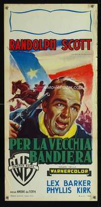 v426 THUNDER OVER THE PLAINS Italian locandina movie poster '53