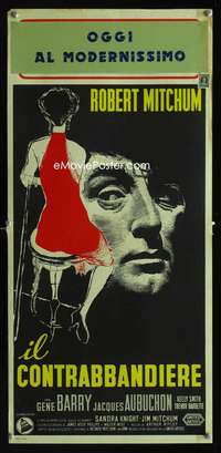 v427 THUNDER ROAD Italian locandina movie poster '58 Robert Mitchum