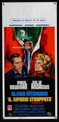 v431 TORN CURTAIN Italian locandina movie poster '66 Newman, Hitchcock