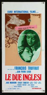 v438 TWO ENGLISH GIRLS Italian locandina movie poster '71 Truffaut