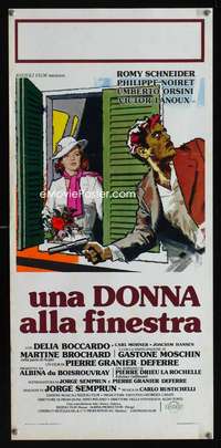v440 UNE FEMME A SA FENETRE Italian locandina movie poster '76
