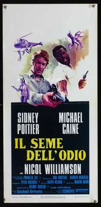 v446 WILBY CONSPIRACY Italian locandina movie poster '75 Poitier,Caine