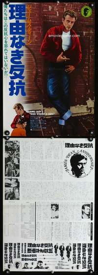 v007 REBEL WITHOUT A CAUSE Japanese 14x20 movie poster R78 James Dean