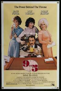 w018 9 TO 5 one-sheet movie poster '80 Dolly Parton, Jane Fonda, Tomlin