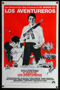 w021 ADVENTURERS Spanish/U.S. one-sheet movie poster '70 Aznavour, Harold Robbins