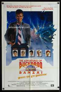w023 ADVENTURES OF BUCKAROO BANZAI one-sheet movie poster '84 Peter Weller