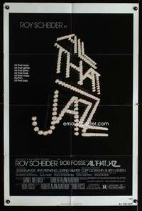 w039 ALL THAT JAZZ one-sheet movie poster '79 Roy Scheider, Bob Fosse