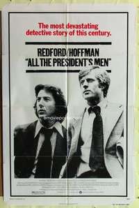 w041 ALL THE PRESIDENT'S MEN one-sheet movie poster '76 Hoffman, Redford