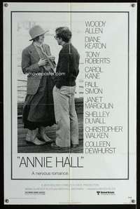 w056 ANNIE HALL one-sheet movie poster '77 Woody Allen, Diane Keaton