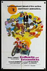 w092 BEDKNOBS & BROOMSTICKS one-sheet movie poster R79 Disney, Lansbury