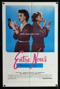 w301 ENTRE NOUS one-sheet movie poster '83 Miou-Miou, Isabelle Huppert