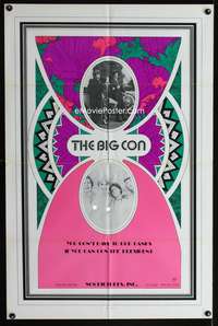 w102 BIG CON one-sheet movie poster '70s Bonnie & Clyde sex parody!