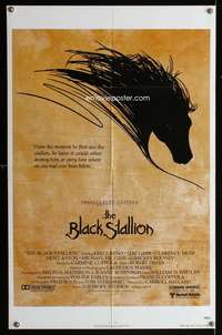 w112 BLACK STALLION one-sheet movie poster '79 great horse artwork!