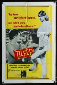 w117 BLEEP one-sheet movie poster '71 she's good especially when she's bad!
