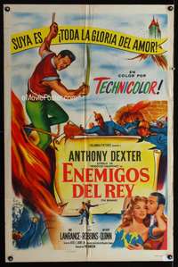 w142 BRIGAND Spanish/U.S. one-sheet movie poster '52 inspired by Alexandre Dumas!