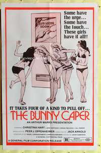 w362 GAMES GIRLS PLAY one-sheet movie poster '75 Jack Arnold, Bunny Caper!