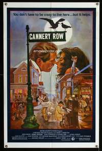 w163 CANNERY ROW one-sheet movie poster '82 Nolte, Debra Winger, Solie art