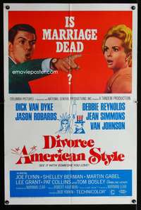 w262 DIVORCE AMERICAN STYLE one-sheet movie poster '67 is marriage dead?