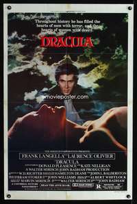 w277 DRACULA style B one-sheet movie poster '79 vampire Frank Langella!