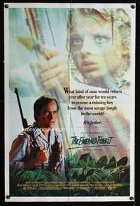 w293 EMERALD FOREST one-sheet movie poster '85 John Boorman, true story!