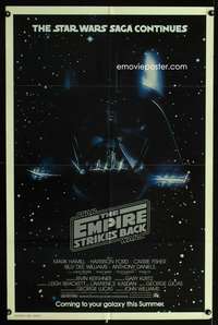 w295 EMPIRE STRIKES BACK advance 1sh movie poster '80 George Lucas