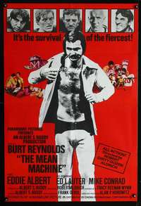 w536 LONGEST YARD English one-sheet movie poster '74 Burt Reynolds, football