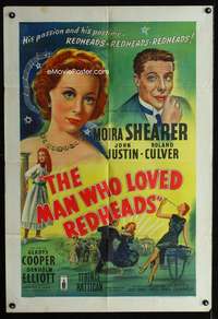 w559 MAN WHO LOVED REDHEADS English one-sheet movie poster '55 Shearer