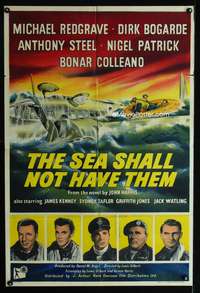 w725 SEA SHALL NOT HAVE THEM English one-sheet movie poster '55 Redgrave