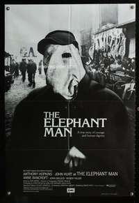 w291 ELEPHANT MAN English one-sheet movie poster '80 John Hurt, David Lynch